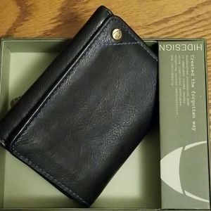 Hidesign  black leather wallet